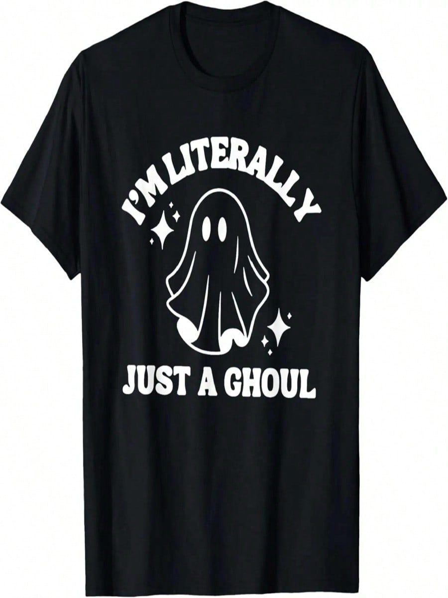 I m Literally Just A Ghoul Halloween T-Shirt S разноцветный