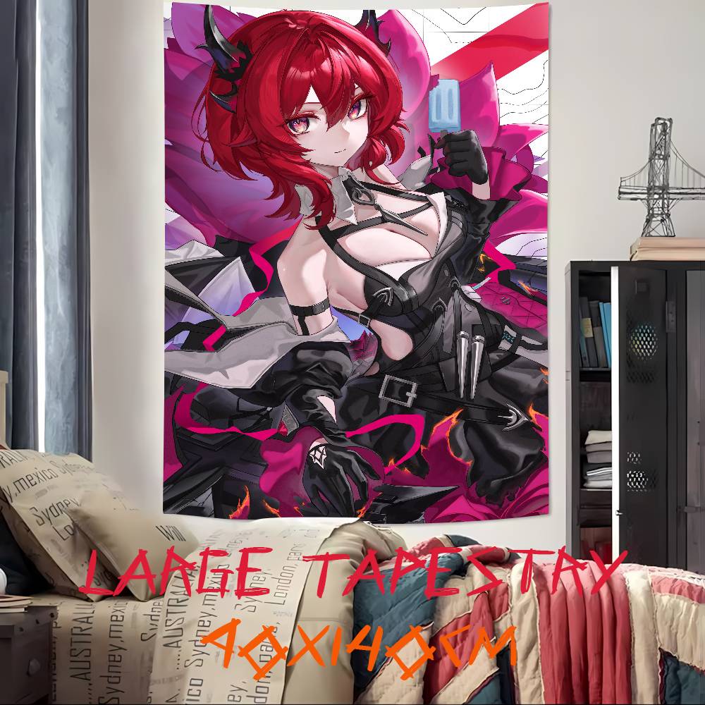 Pretty Hot Girl Laevatein Tapestry Decoration Bedroom Dormitory Background Cloth Holiday Home Party Living Room Club Tapestry