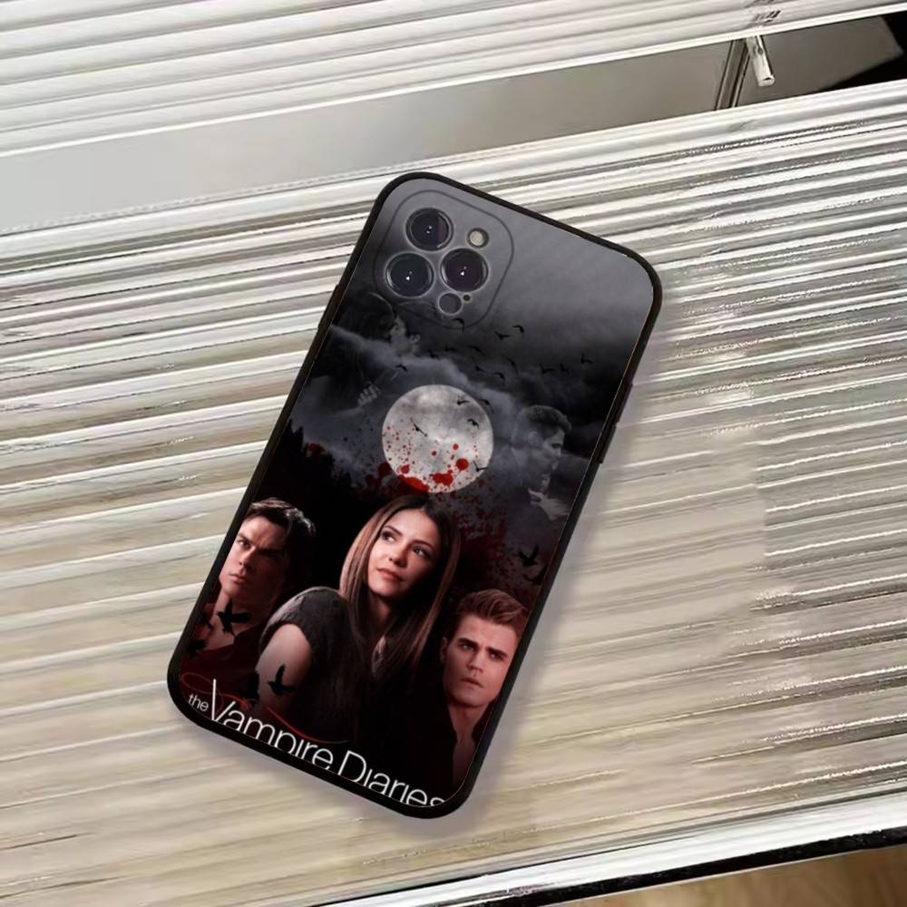 Popular TV The Vampire Diaries Phone Case For iPhone 17, 16,15,14,13,12,11 Plus,Pro Max, Others Soft Black Cover iPhone11ProMax