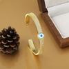 Micro Zircon Palm Geometric Ring Dripping Devil's Eye Open Ring Bracelet