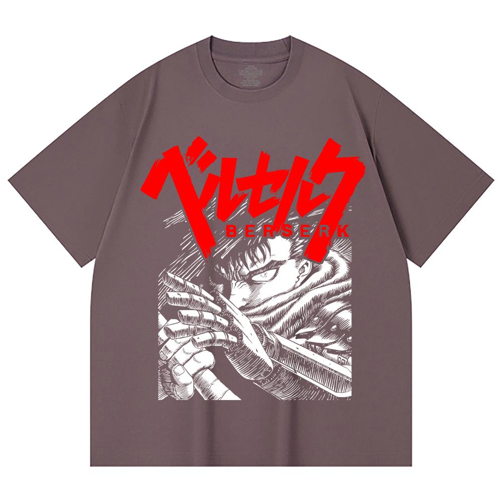 230 Gsm 100% Cotton Berserk V13 Print Unisex Heavy Cotton T Shirt