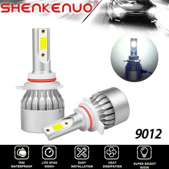 9012 LED Headlight Kit Bulbs for DODGE Challenger 2015-2019 High&Low Beam