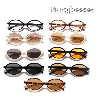9 Farben Kleine Ovale Leoparden-Sonnenbrille Damen Schöne Ins Schlichte Brillenfassung Herren UV400 Brillen Niedliche Dekorative Partybrille
