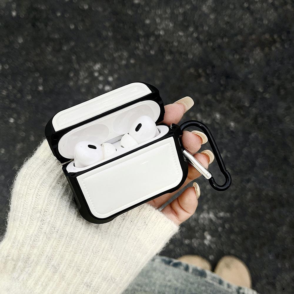 For AirPods Pro 2/Pro Down Jacket Design TPU Cover Wireless Earphone Protective Case with Anti-lost Buckle