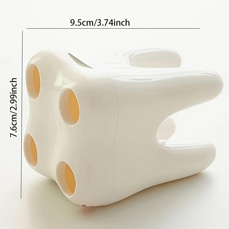 1 cute tooth shaped multifunctional plastic toothbrush holder, multifunctional bathroom manager