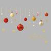 Merry Christmas  Ball Wall Casement Stickers XMAS Home Shop Decor