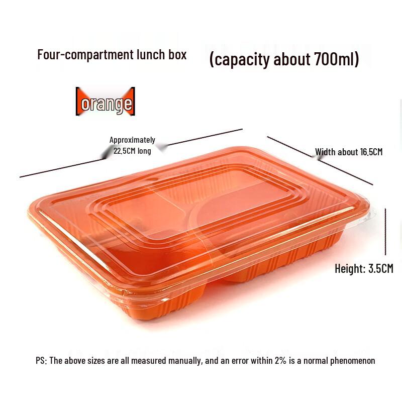 Disposable Multi-Compartment Meal Box