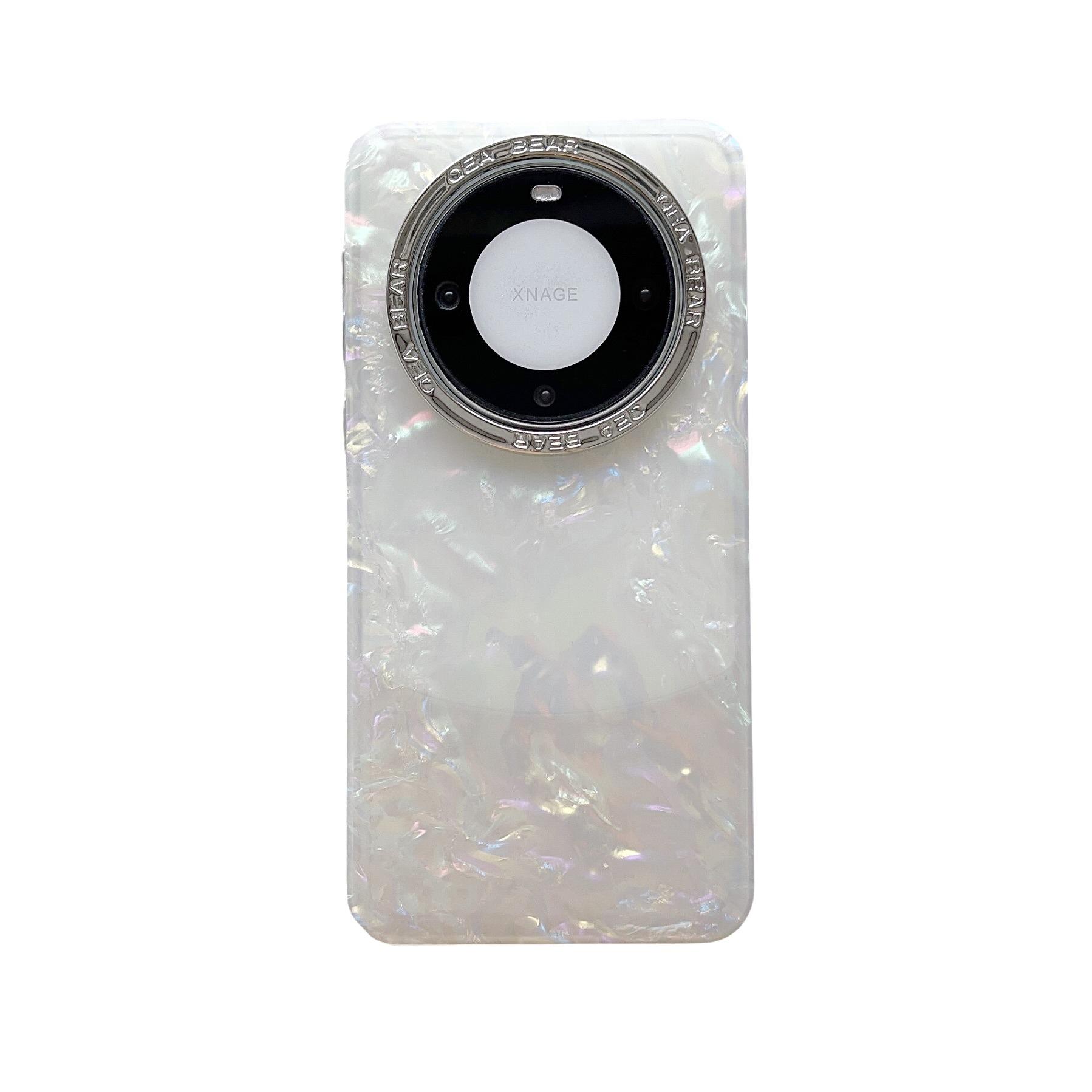 

Luxury Plating Colorful Shiny Corrugation Phone Cases For Huawei Mate 60 pro+ 50 40E Camera protect Shockproof Back Cover For Mate 40E белый