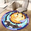 1pc Office Carpet Chair Mats Starry Night Cats Moon Illustration Perfect for Decorating Office Chairss, Or Bedrooms.YDT397
