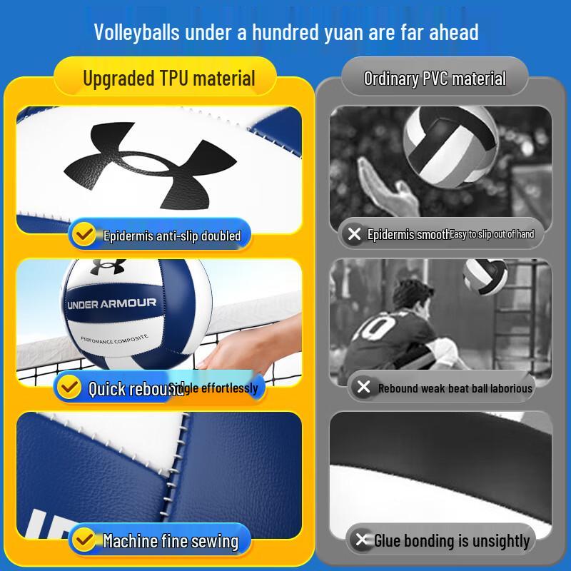 

Under Armour Size 5 Machine-Stitched Volleyball