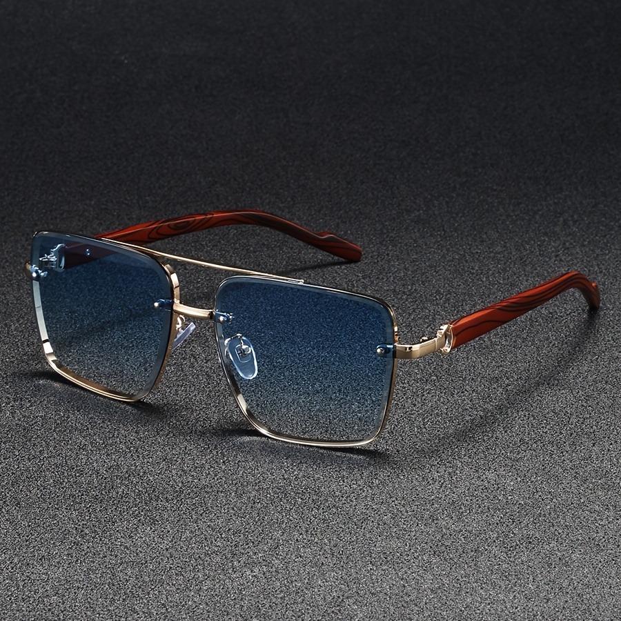 Luxusní čtvercové sluneční brýle pro muže Nové dřevěné vintage designové módní brýle Sluneční brýle Ženy Dovolená Gafas De Sol Hombre