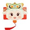 6 Card Positions New Year Red Envelope Cartoon Lucky Money Bag Foldable Red Envelope  Birthday Gift