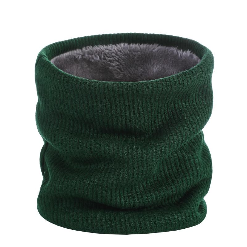 New winter warm scarf outdoor sports outer neck cover couple solid color velvet cover