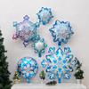 10 PCS Ice and Snow Themed Balloons Set Winter Snowflakes Christmas Balloon Decoration Frozen Wonderland Hanging  Ballons