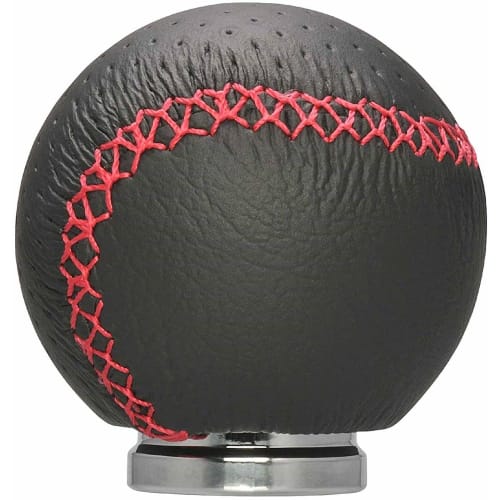 

CARMATE Car Shift Knob Leather R 245 RAZO Red Stitch RA128RE