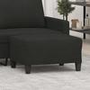 Vidaxl Footstool, Black, 70X55X41 Cm, Upholstered In Fabric