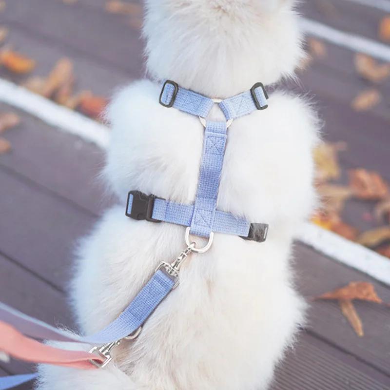 Classic Step-in Dog Harness and Leash Set-No Pull Pet Adjustable Halter Harness with Leash Easy Walk Running Training for Small Dogs&cat