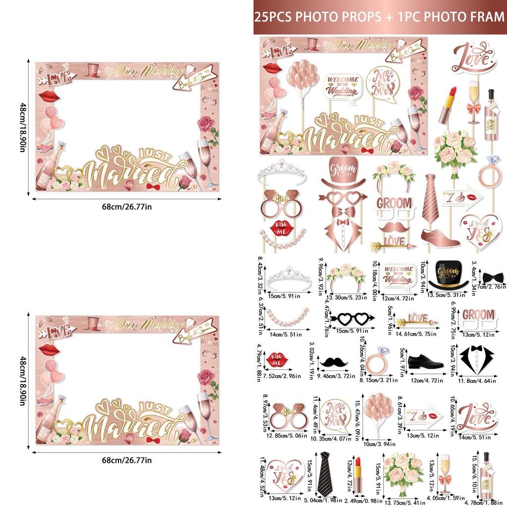 Wedding Venue Decor With Paper Photo Frame Props For Marriage Reception