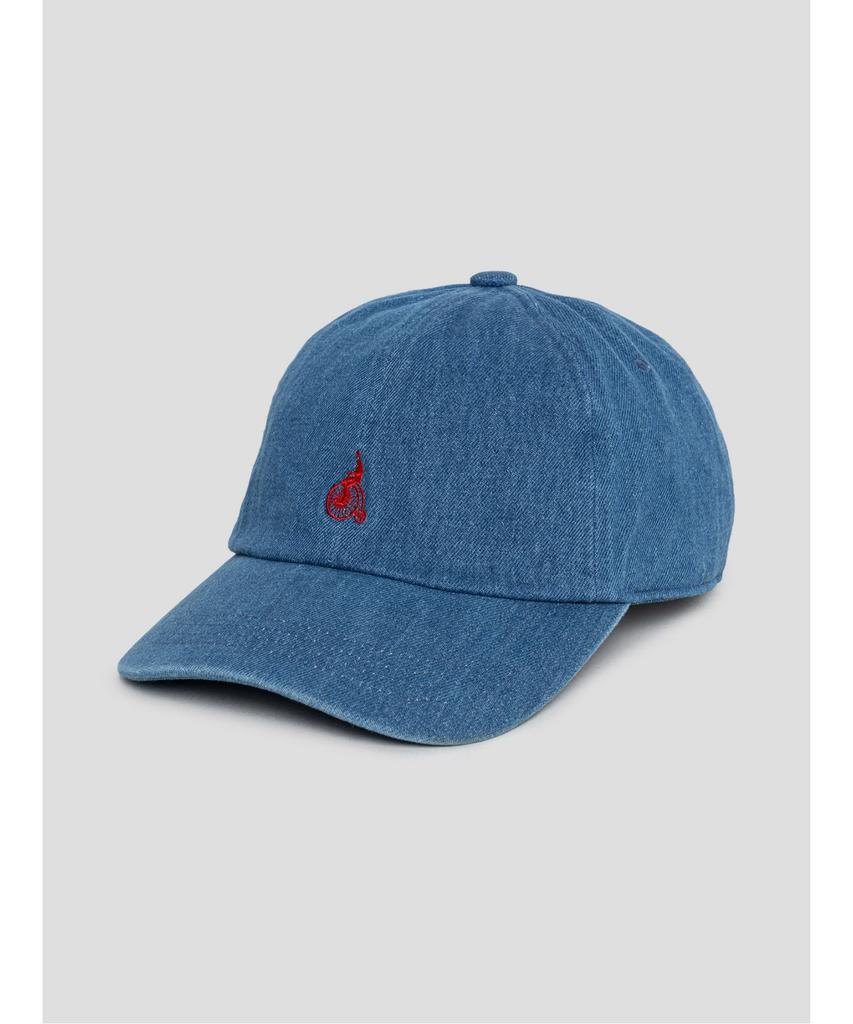 Binpolaegseseoli Cotton Twill Logo Washed Ball Cap - Blue