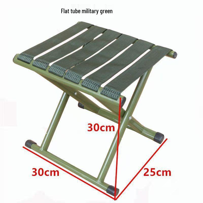 Compact Outdoor Folding Chair with Backrest - Portable for Fishing, Travel, and Street Stalls