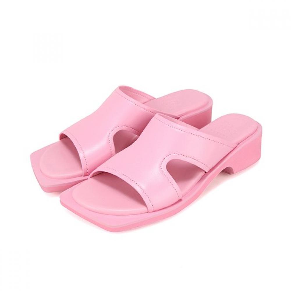 Barbara LeaTher One Color Point Signature The Flat 4cm Mule 3 Colors Bbj392