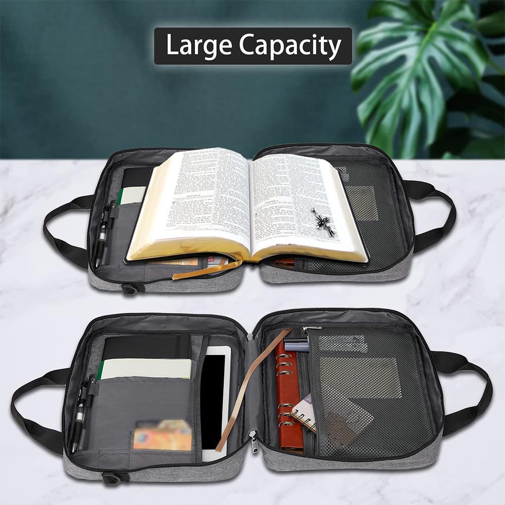 Storage Carrying Bag Portable Canvas School Office Notebook Book Case Laptop Document Protection Organizing Pouch