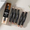 New Double-Ended Dual-Purpose Grooming Stick, Nose Shadow, Highlight And Brighten, Waterproof And Natural Three-Dimensional Concealer Pen