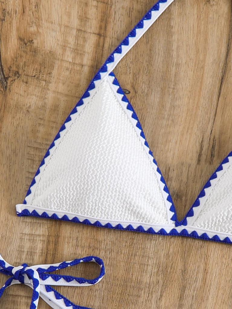 2024 Women's European & American Backless Halter Bikini: Sexy, Slimming & High-End Split Swimsuit