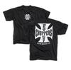 West Coast Chopper 2 Seiten Grafik Schwarzes T-Shirt