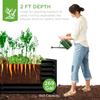 6x3x2ft Outdoor Metal Raised Garden Bed Deep Root Box Planter for Vegetables Flowers Herbs 269 Gallon Ccity 100 Non Toxic Mater