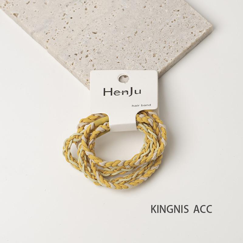 Spring & Summer 2025 Hair Accessories Collection: High-Elasticity Rubber Band Hair Ropes & Headbands for Women