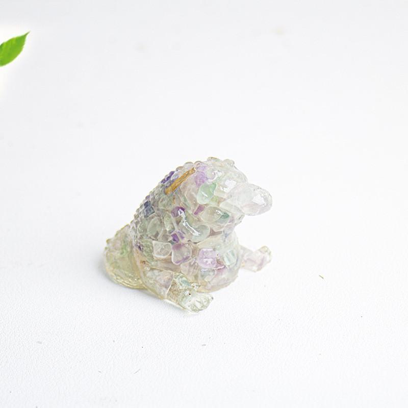 Crystal Resin Miniature Office Decor With Obsidian And Rose Quartz For Home And Desk Display