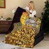 Künstler K-Klimt Flanell-Kuscheldecke, Weich Warm, Strapazierfähig & Waschbar süß Cool