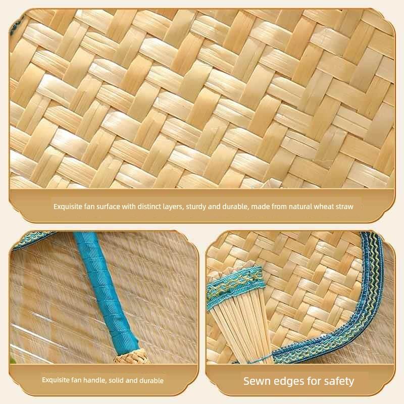 Summer Hand-Woven Traditional Baby Mosquito-Repelling Fan for Children