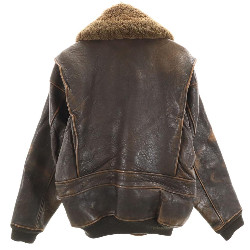 AVIREX 90s Old G-1 Leather Flight Jacket XS Brown Men's Used