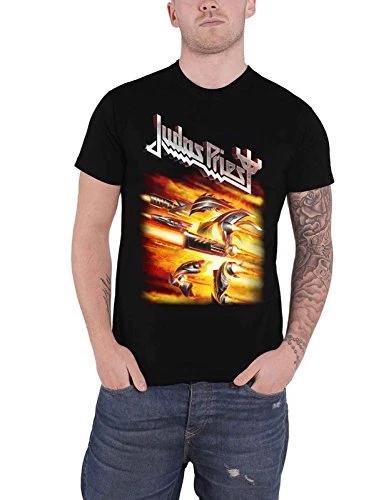 Absolute Cult Judas Priest Men s Firepower Cover T-Shirt Black Medium L