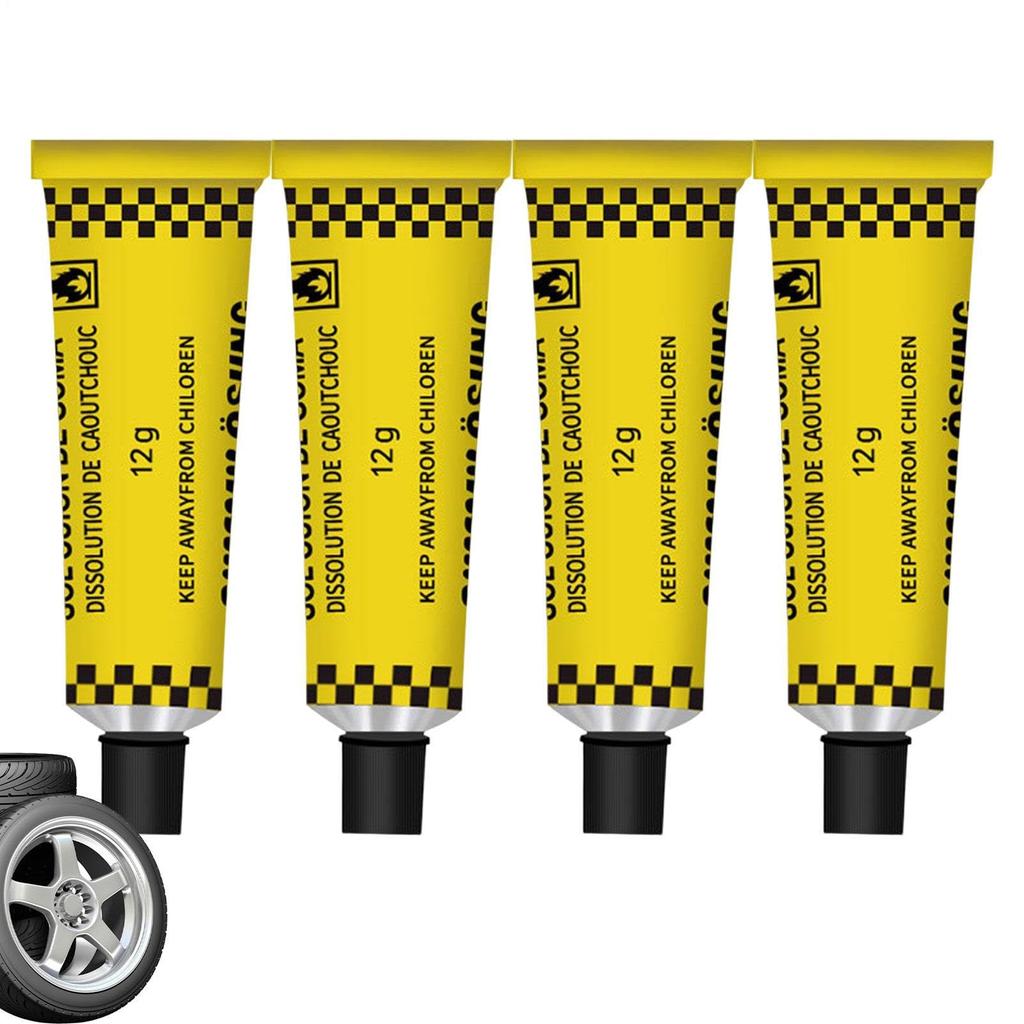 Spare Rubber Cement for Tire Repair Kit 4 X 12g