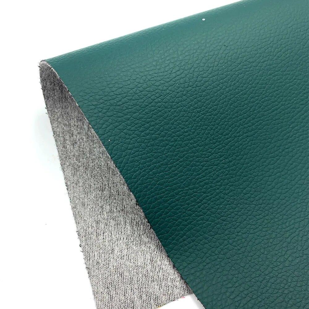 Litchi PU Leatherette Faux Leather Fabric Synthetic For Sewing Bow Bag Brooches Sofa Car Doll DIY Hademade Material