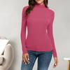 Dame Termisk Langermet Skjorte Slim Mock Turtleneck Genser Basic Undertrøye Kompresjons Base Layer Topp for Arbeid Hjem Ferier