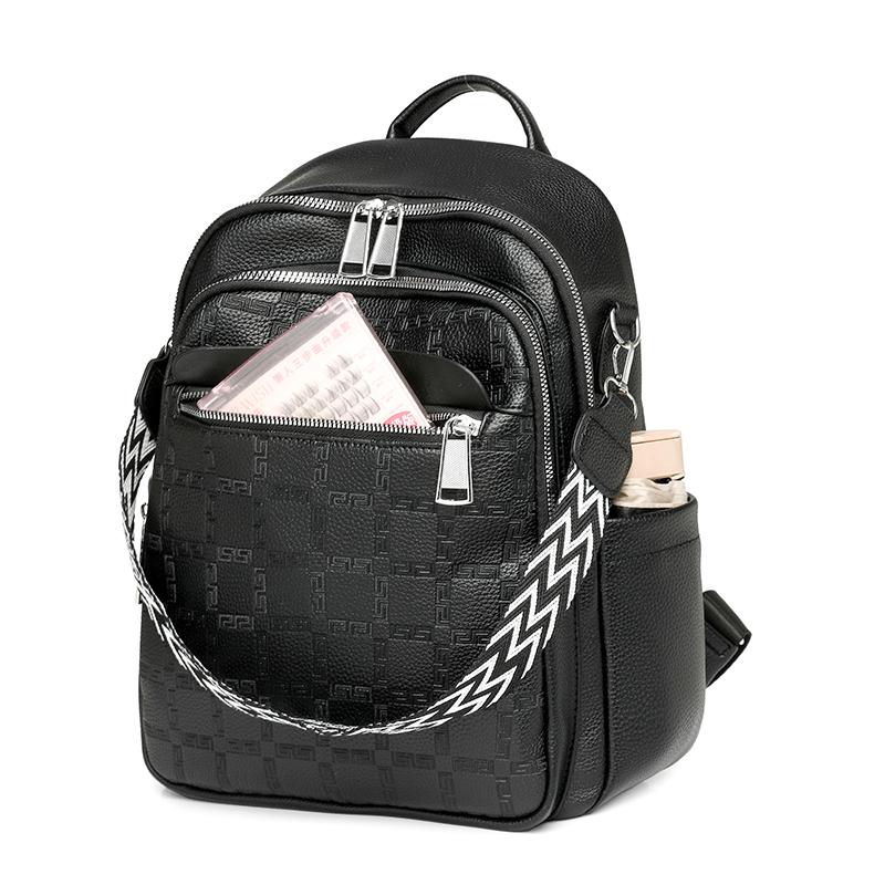 PU Backpack Multi-function Shoulder Bag Large Capacity Lightweight Women's Backpack