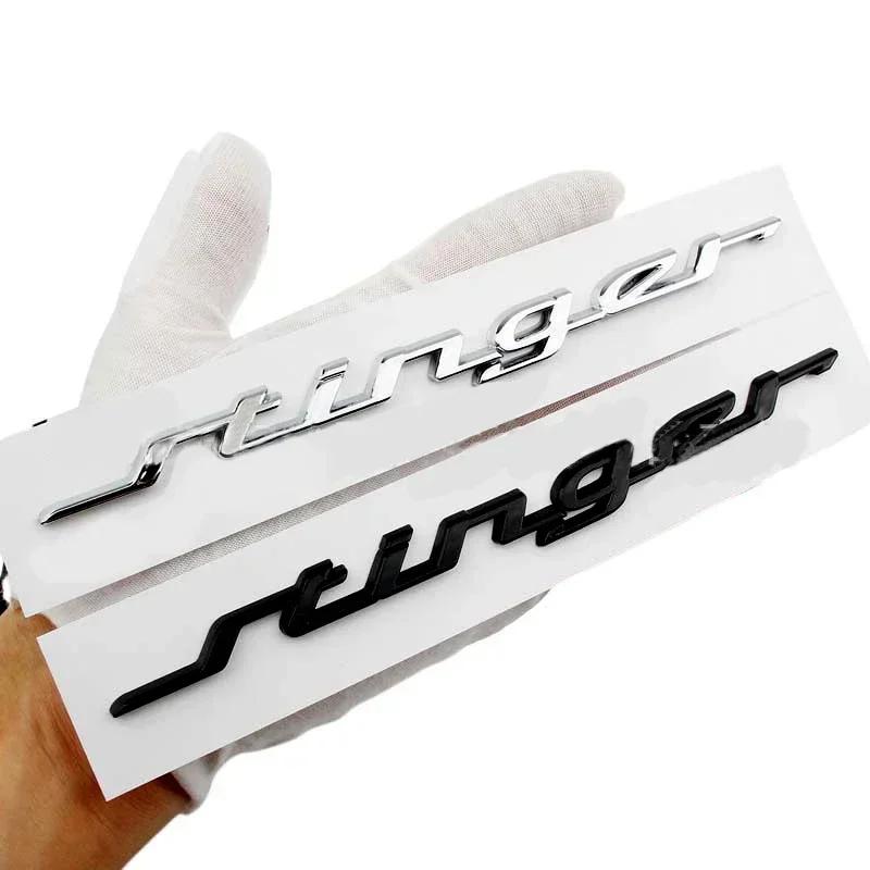 AABJD1 19CM ABS for KIA Stinger Logo 2023 2016 2017 2018 2019 2020 2021 2022 Car Rear Trunk Emblem Fender Side Badge Decals Accessories