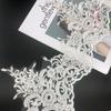 50Yard Car Bone Lace Lace Book White Embroidery Wedding Dress High-End Accessories Skirt Headgear Diy Wavy Edge French