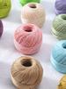 No. 7 Soft Silk Lace Yarn - Hand-Knitted, Strong Twist for Summer and Short Sleeves