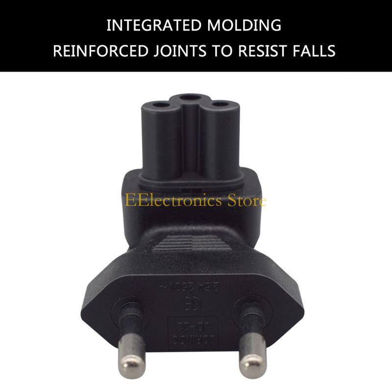 

B03C EU4.0MM to IEC320 C5 Electrical Power Adapter EU Standard 2 Pin to IEC320 C5 Cloverleaf Right Angled Connection Adapter China Mainland