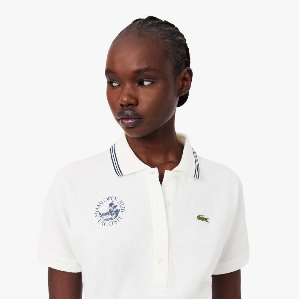 [lacoste] Women's Miami Open Short Sleeve Piqué Dress EF0437-56G70V