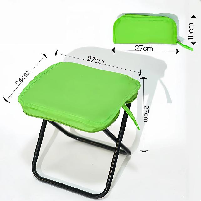 Portable Camping Stool with Oxford Fabric – Ultralight Folding Seat for Hiking, Fishing & Outdoor Travel  Pencil Bag Stool