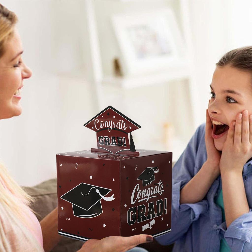 Graduation Season Cash Gift Box Congrats Grad Class of 2025 Party Decor Gift Graduation Celebration Party Supplies Money Box