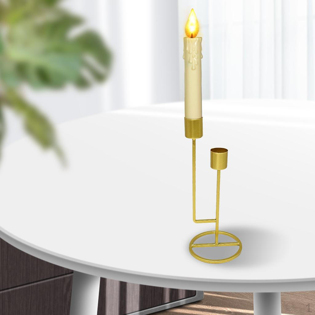 

Candelabra Candle Holder Stand for Tabletop Dining Room Wedding Candlelight Dinner золотий