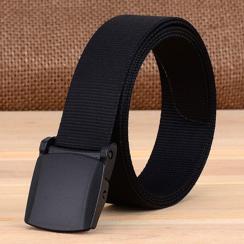 

YKK Buckle 2.5cm Outdoor Lightweight Quick-drying Men Women Nylon Belt Students Training Fine Leather 110cm чёрный