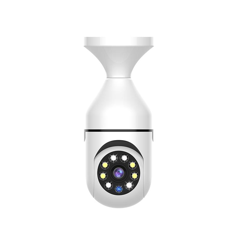 Bulb Surveillance Camera Full Color Night Vision Automatic Human Tracking Zoom Indoor Security Monitor Wifi Camera Smart Home
